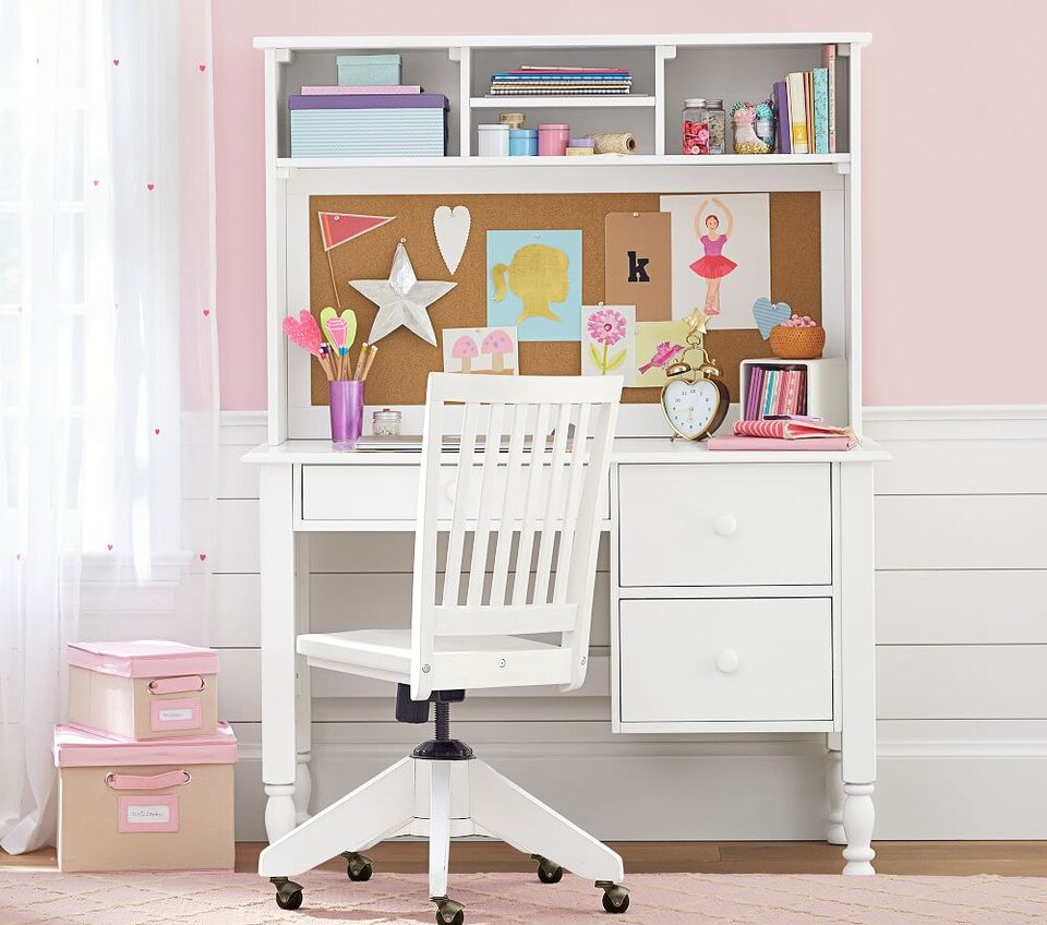 Catalina Storage Desk & Large Hutch Pottery Barn Kids AU